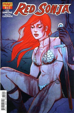 Red Sonja (Dynamite, Vol. 2) 15 published by Dynamite with cover art by Jenny Frison