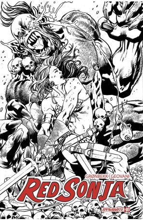 Red Sonja (Dynamite, Vol. 7) 1S published by Dynamite with cover art by Bryan Hitch