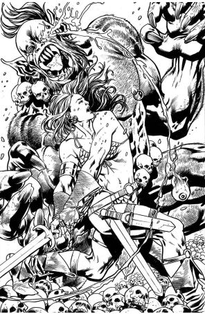 Red Sonja (Dynamite, Vol. 7) 1Z published by Dynamite with cover art by Bryan Hitch