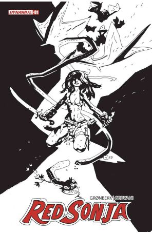 Red Sonja (Dynamite, Vol. 7) 1ZB published by Dynamite with cover art by Mike Mignola
