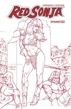 Red Sonja (Dynamite, Vol. 7) 1ZS published by Dynamite with cover art by Joseph Michael Linsner