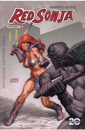 Red Sonja (Dynamite, Vol. 7) 17C published by Dynamite with cover art by Joseph Michael Linsner