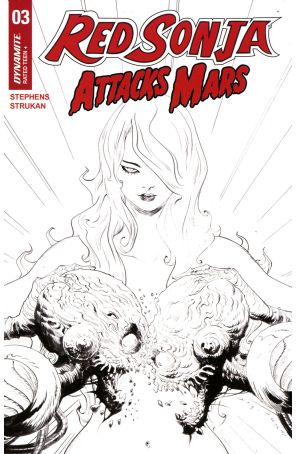 Red Sonja Attacks Mars 3E published by Dynamite with cover art by Jae Lee