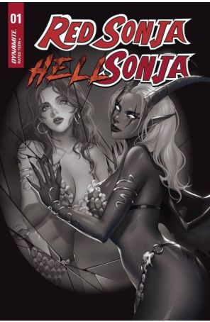 Red Sonja Hell Sonja 1S published by Dynamite with cover art by Leirix