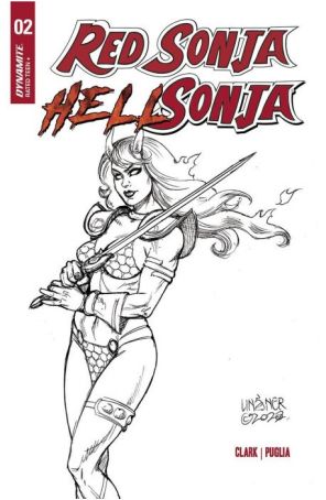 Red Sonja Hell Sonja 2N published by Dynamite with cover art by Joseph Michael Linsner