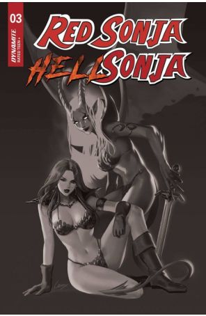 Red Sonja Hell Sonja 3L published by Dynamite with cover art by Leirix