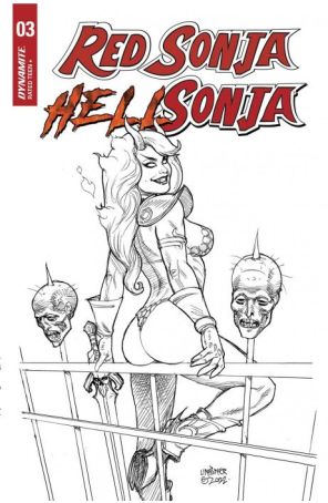 Red Sonja Hell Sonja 3M published by Dynamite with cover art by Joseph Michael Linsner