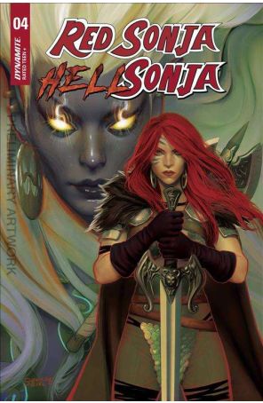 Red Sonja Hell Sonja 4D published by Dynamite with cover art by Rebeca Puebla