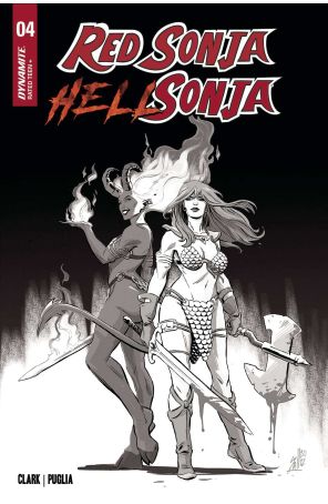 Red Sonja Hell Sonja 4L published by Dynamite with cover art by Giorgio Spalletta