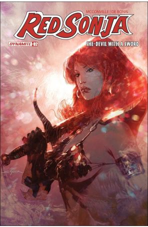 Red Sonja: She-Devil With a Sword 2A published by Dynamite with cover art by Stuart Sayger