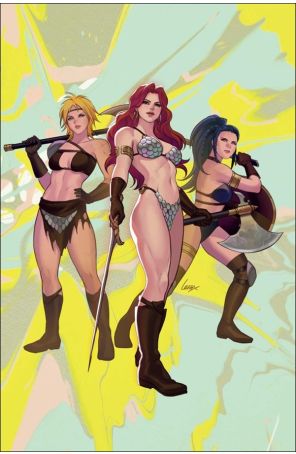 Red Sonja: She-Devil With a Sword 2R published by Dynamite with cover art by Lesley “Leirix” Li