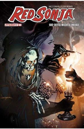 Red Sonja: She-Devil With a Sword 3A published by Dynamite with cover art by Stuart Sayger