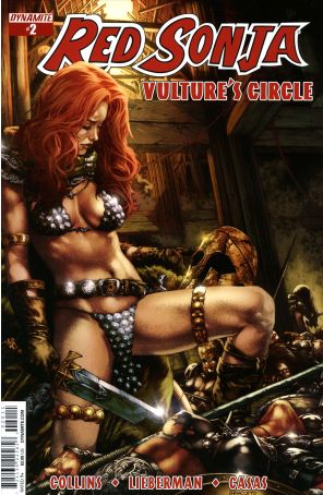 Red Sonja: Vulture's Circle 2A published by Dynamite with cover art by Jay Anacleto