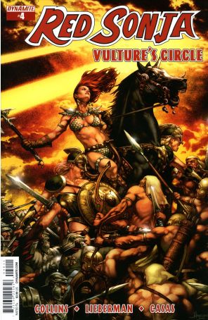 Red Sonja: Vulture's Circle 4A published by Dynamite with cover art by Jay Anacleto