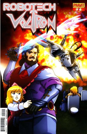 Robotech/Voltron (Vol. 1) 2 published by Dynamite with cover art by Tommy Yune