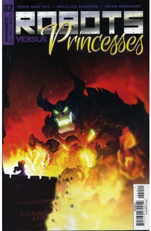 Robots Versus Princesses 2A published by Dynamite with cover art by Nicolas Chapuis