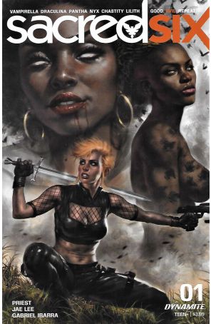 Sacred Six 1C published by Dynamite with cover art by Lucio Parrillo