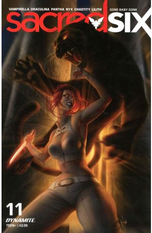 Sacred Six 11E published by Dynamite with cover art by Warren Louw