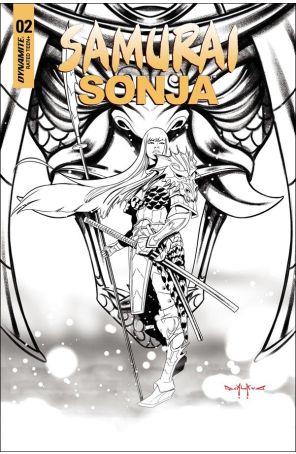 Samurai Sonja 2P published by Dynamite with cover art by Pasquale Qualano