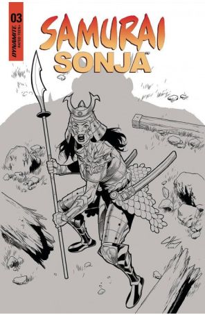 Samurai Sonja 3N published by Dynamite with cover art by Clayton Henry