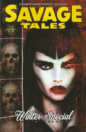 Savage Tales: Winter Special 1B published by Dynamite with cover art by Liam Sharp