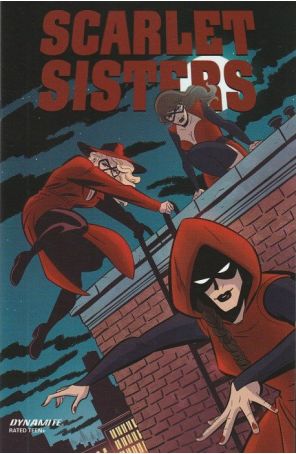 Scarlet Sisters 1B published by Dynamite with cover art by Jacob Edgar