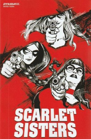 Scarlet Sisters 1H published by Dynamite with cover art by Jonathan Lau