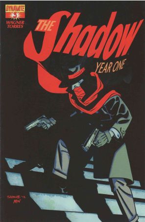 Shadow: Year One 3C published by Dynamite with cover art by Chris Samnee