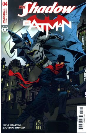 The Shadow/Batman 4A published by Dynamite with cover art by Kevin Nowlan