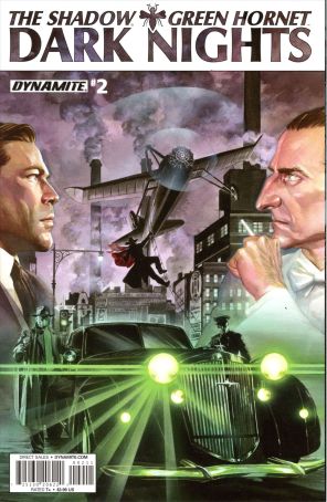 Shadow/Green Hornet: Dark Nights (Vol. 1) 2A published by Dynamite with cover art by Alex Ross
