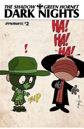 Shadow/Green Hornet: Dark Nights (Vol. 1) 2C published by Dynamite with cover art by Chris Eliopoulos