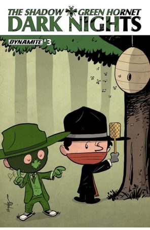 Shadow/Green Hornet: Dark Nights (Vol. 1) 3C published by Dynamite with cover art by Chris Eliopoulos
