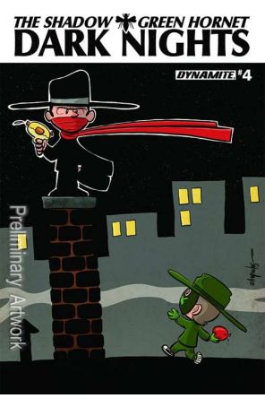 Shadow/Green Hornet: Dark Nights (Vol. 1) 4C published by Dynamite with cover art by Chris Eliopoulos