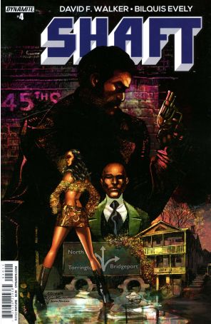 Shaft (Vol. 1) 4A published by Dynamite with cover art by Bill Sienkiewicz