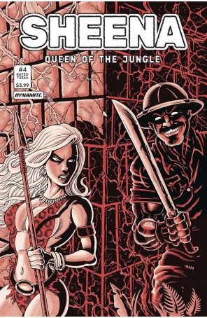 Sheena, Queen of the Jungle (Dynamite) 4N published by Dynamite with cover art by Ken Haeser