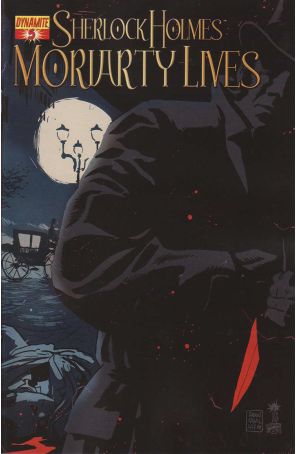 Sherlock Holmes: Moriarty Lives 5 published by Dynamite with cover art by Francesco Francavilla
