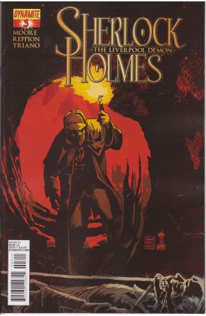 Sherlock Holmes: The Liverpool Demon 3 published by Dynamite with cover art by Francesco Francavilla
