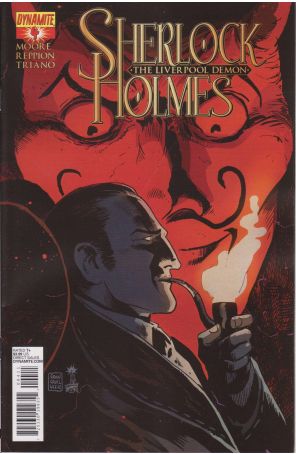 Sherlock Holmes: The Liverpool Demon 4 published by Dynamite with cover art by Francesco Francavilla