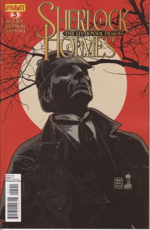 Sherlock Holmes: The Liverpool Demon 5 published by Dynamite with cover art by Francesco Francavilla