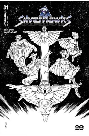 Silverhawks (Dynamite) 1ZP published by Dynamite with cover art by Declan Shalvey