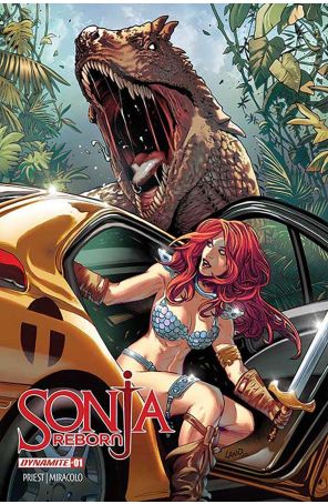 Sonja Reborn 1N published by Dynamite with cover art by Greg Land