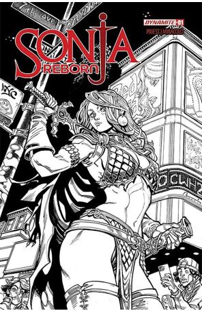 Sonja Reborn 1O published by Dynamite with cover art by Chad Hardin