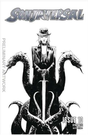 Sonjaversal 10G published by Dynamite with cover art by Jae Lee