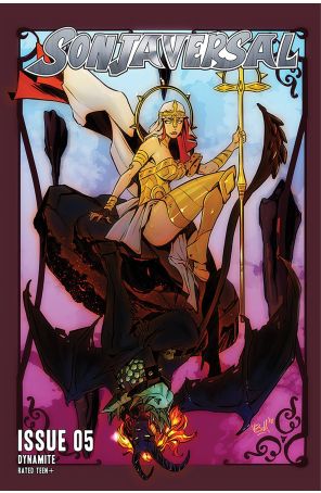 Sonjaversal 5C published by Dynamite with cover art by Vincenzo Federici
