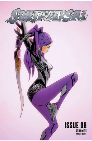 Sonjaversal 8C published by Dynamite with cover art by Jae Lee