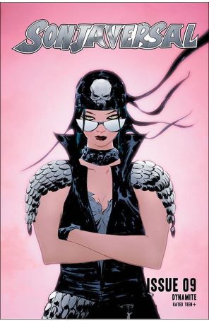 Sonjaversal 9C published by Dynamite with cover art by Jae Lee and June Chung