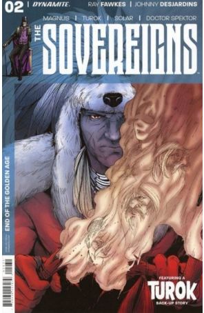 The Sovereigns 2C published by Dynamite with cover art by Alvaro Sarreseca