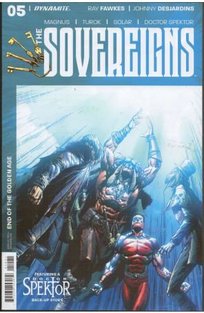 The Sovereigns 5B published by Dynamite with cover art by Johnny Desjardins