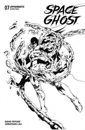 Space Ghost (Dynamite) 7Q published by Dynamite with cover art by Jonathan Lau