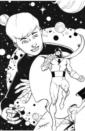 Space Ghost/Jonny Quest: Space Quest 1Q published by Dynamite with cover art by Mark Bagley